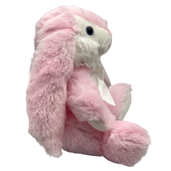 Get Your Hands on a GANZ Tipper Pink White Bunny Rabbit Plush Stuffed Animal NWT - Picture 4 of 13